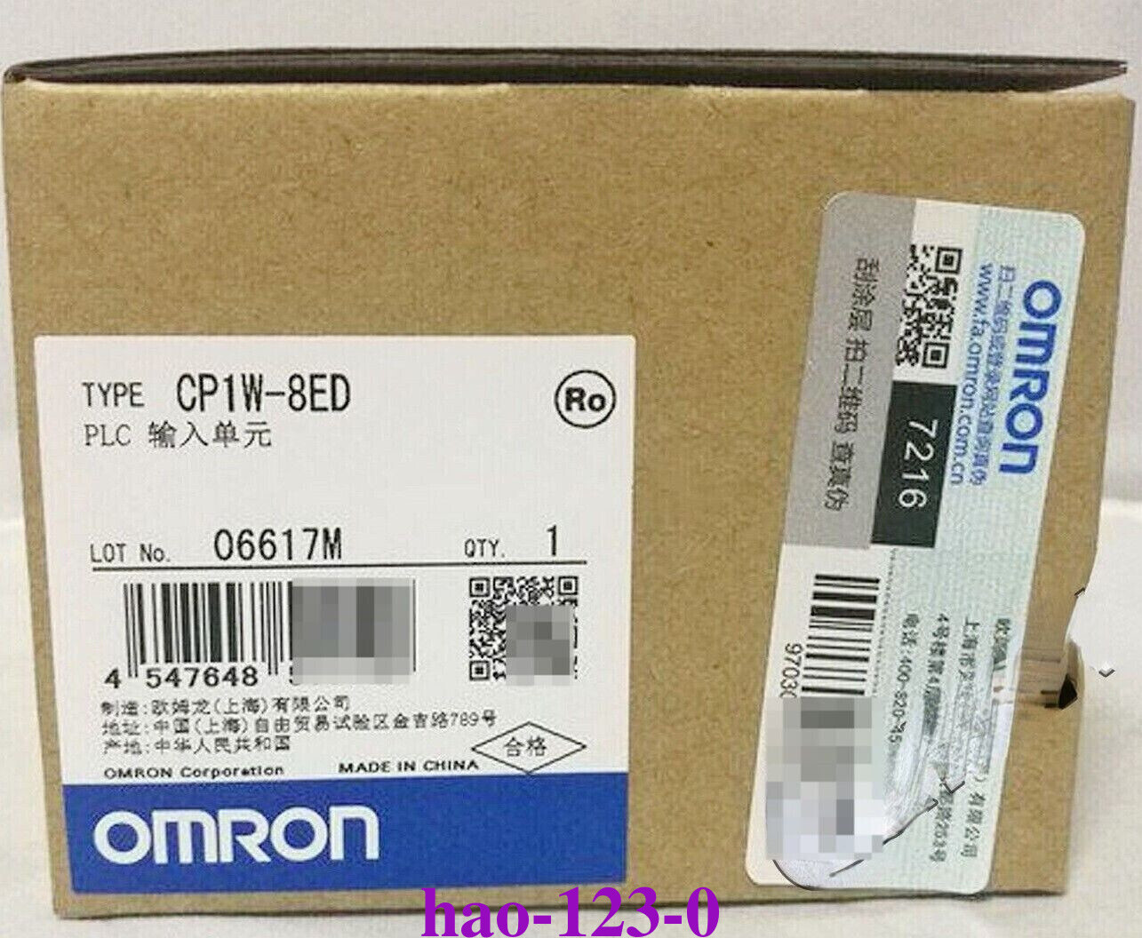 Original Omron CP1W-8ED Expansion Input Module CP1W8ED NEW IN BOX(DHL/FedEx)