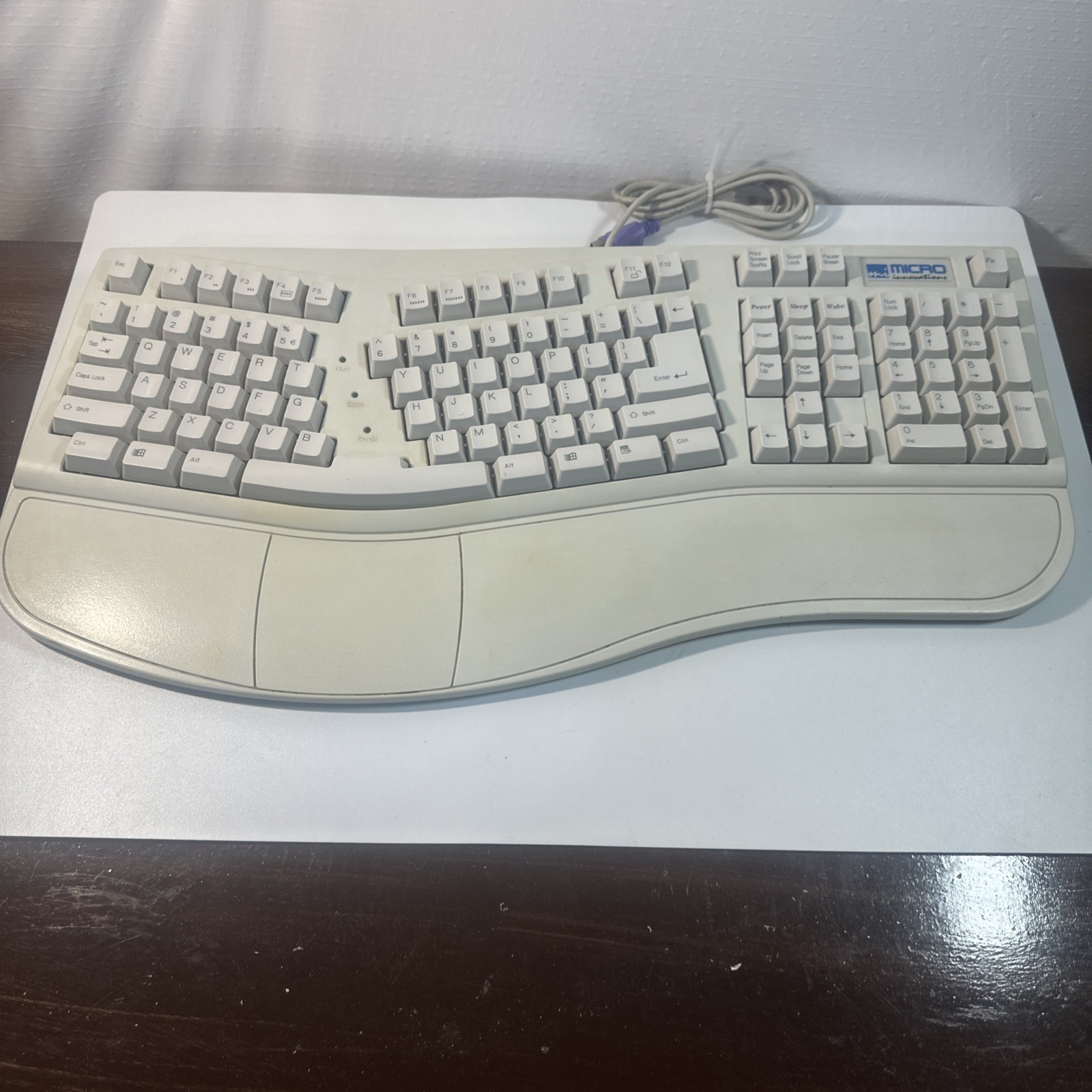 Vintage Micro Innovations KB-1001 R+  Turbo Stream Ergonomic Keyboard PS/2  PC