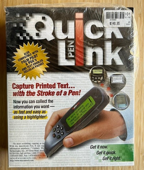 WizCom QuickLink Pen Handheld Scanner Super Pen