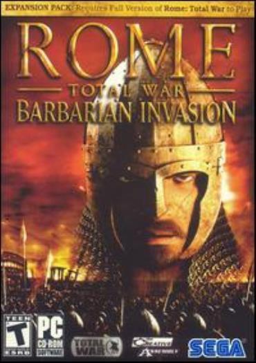 Total War: Rome Barbarian Invasion PC CD hostile factions strategy game add-on