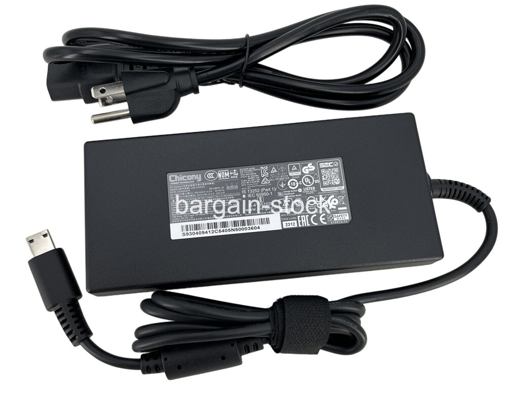 Chicony 240W AC Adapter Charger For MSI Stealth 16 AI Studio A1VFG-227US USB TIP