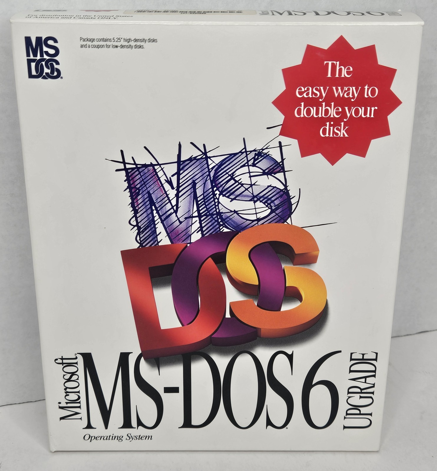 Vintage Microsoft MS DOS 6 Upgrade 3.5" Disks Operating System 