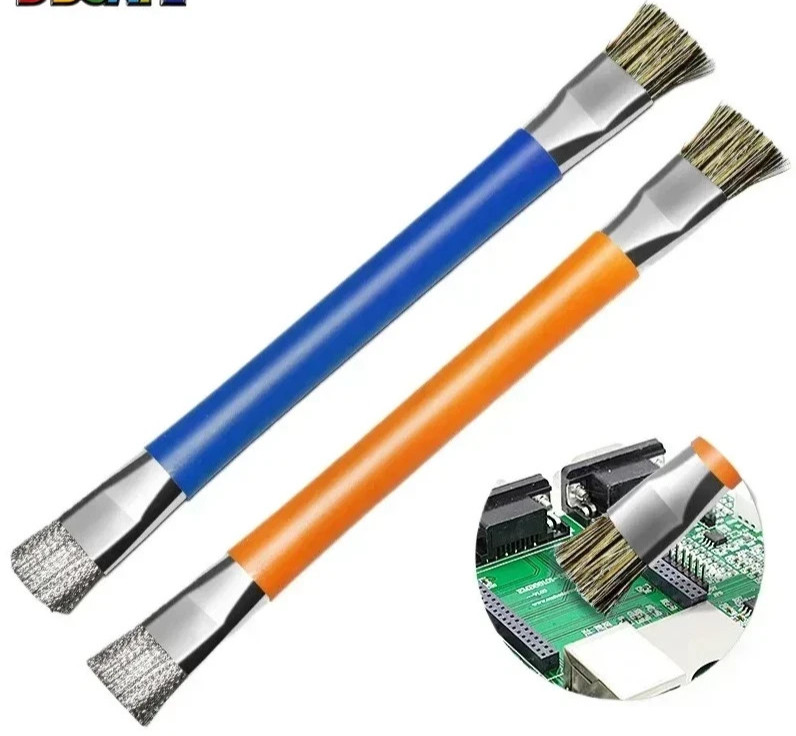 2pcs Anti Static PCB Cleaning Brush Double Head Motherboard Phone Repair Tool