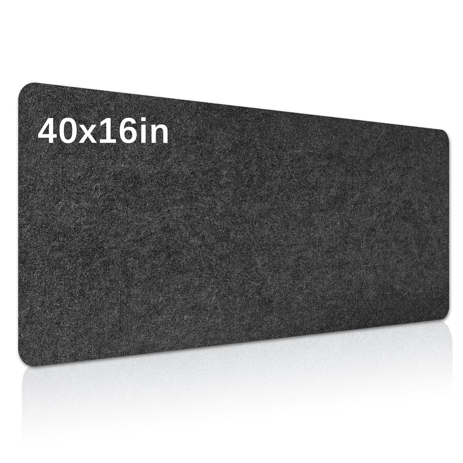 40x16in Large Felt Desk Mat Non Slip Keyboard Mouse Pad Desk Protector