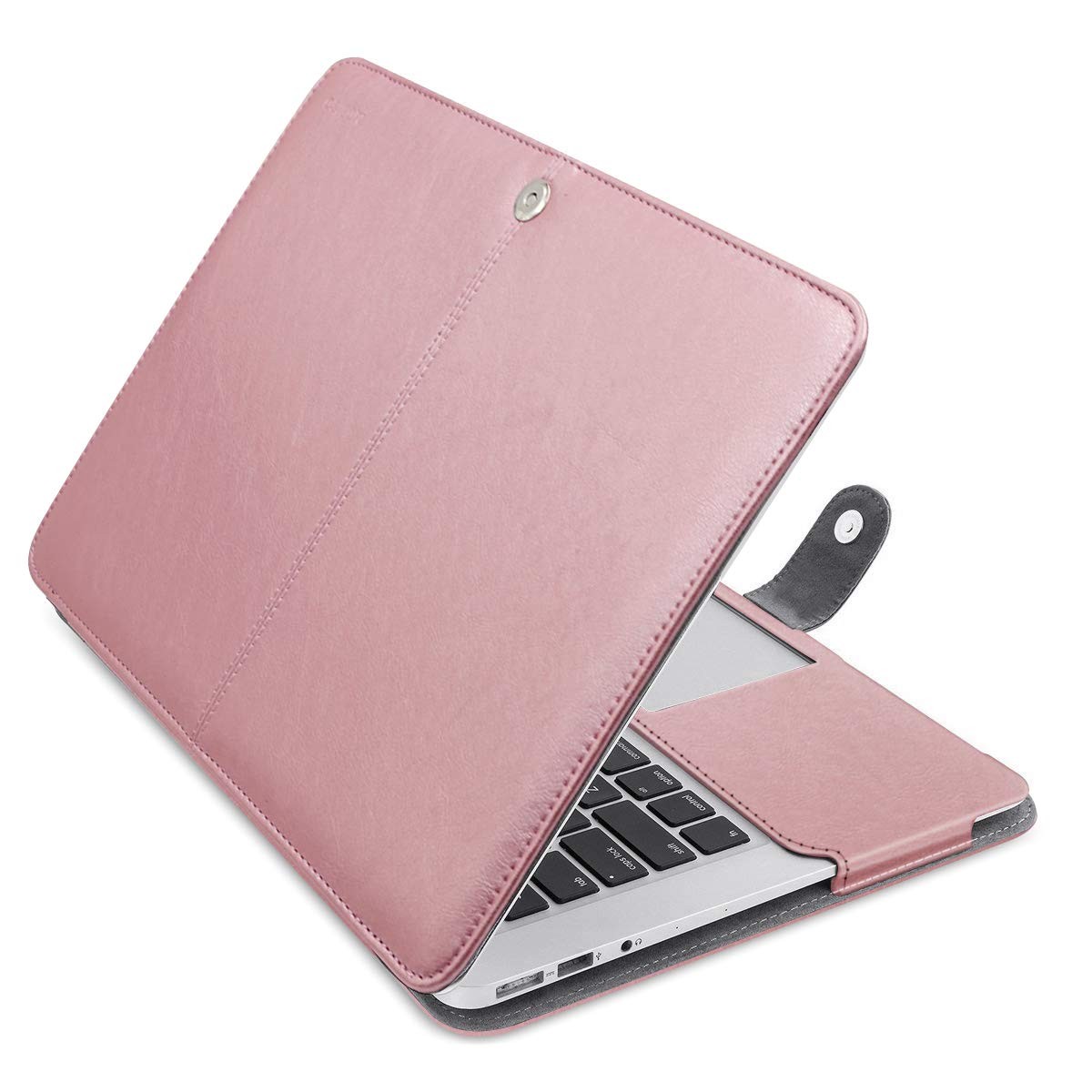 MOSISO PU Leather Case for MacBook Air 13" Case Rose Gold