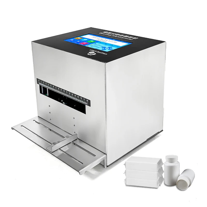Portable Industrial Coding Desktop Static Inkjet Printer Carton Box Date Printer