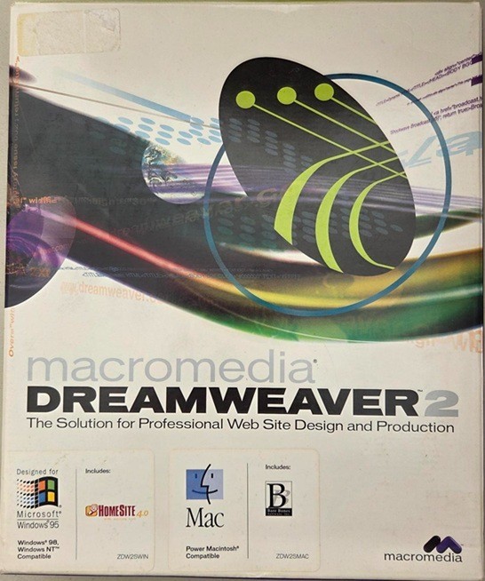 Macromedia DREAMWEAVER 2 Professional WEB SITE DESIGN Software (Windows & Mac)