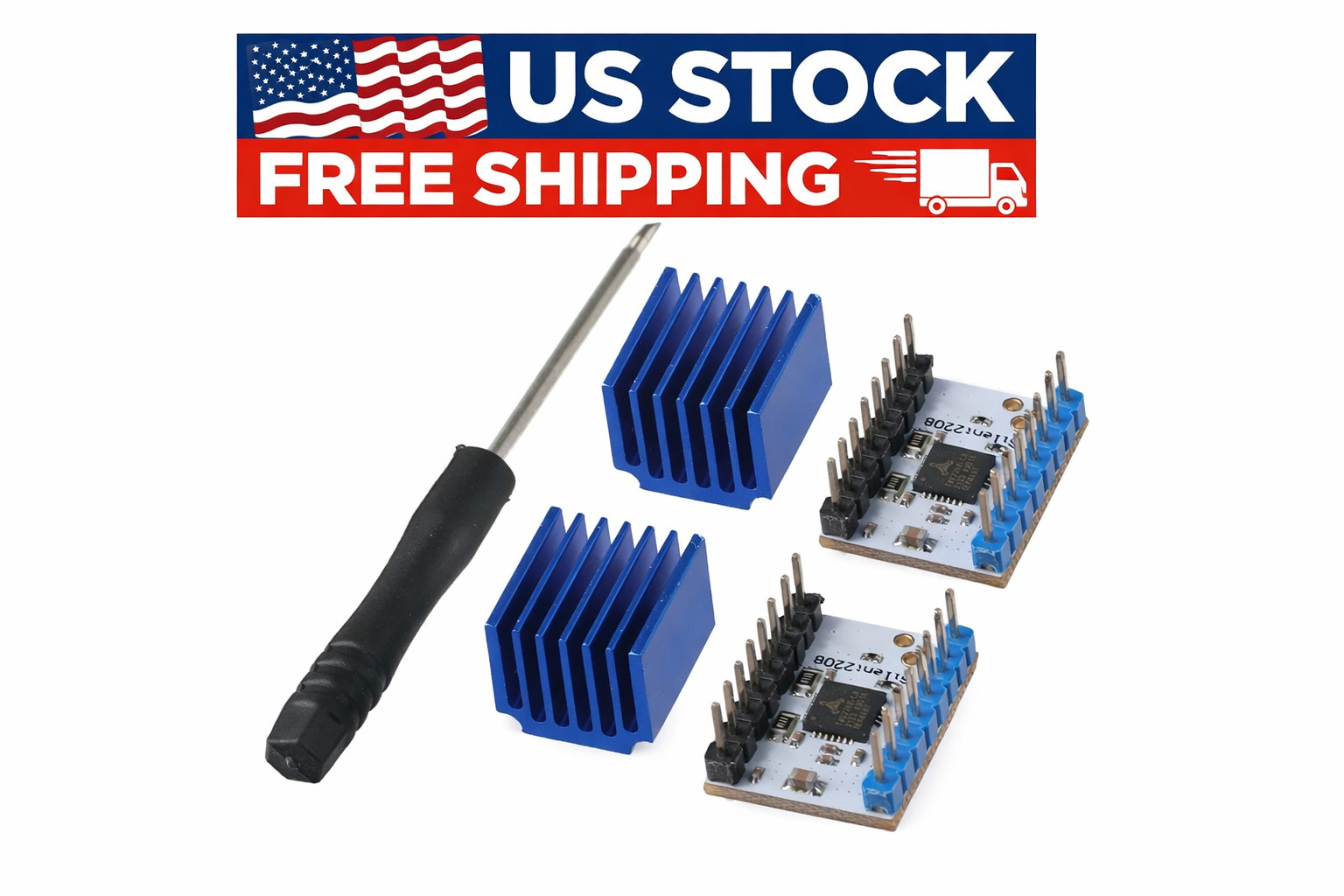 2PCS TMC2208 Stepper Motor Driver FOR Ender 3 Prusa i3 MKS Board