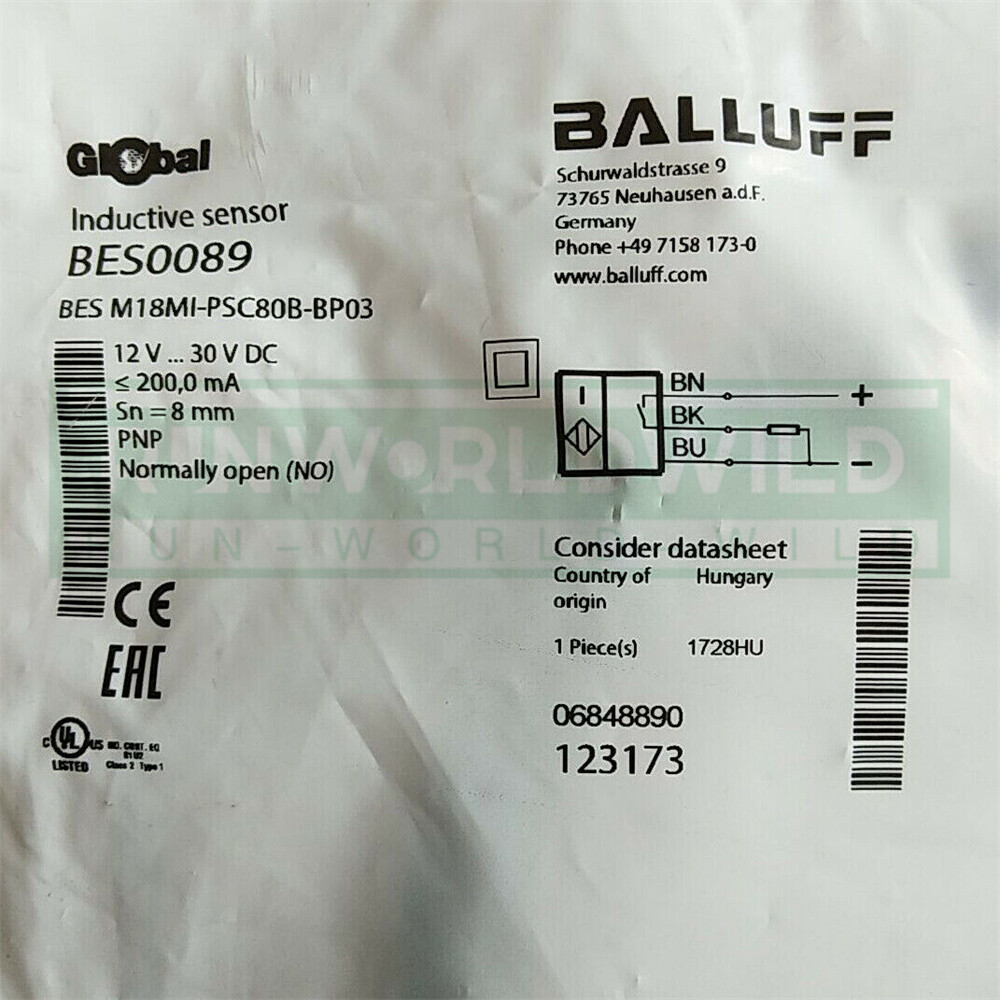 1PCS NEW FOR BALLUFF proximity switch BES0089 BES M18MI-PSC80B-BP03 sensor