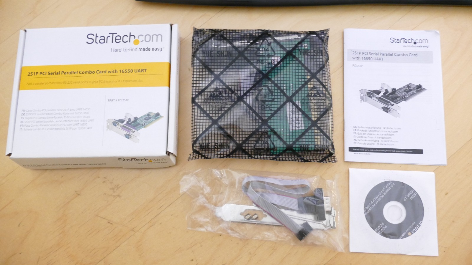 StarTech 2S1P PCI Serial Parallel Combo Card with 16550 UART PCI2S1P