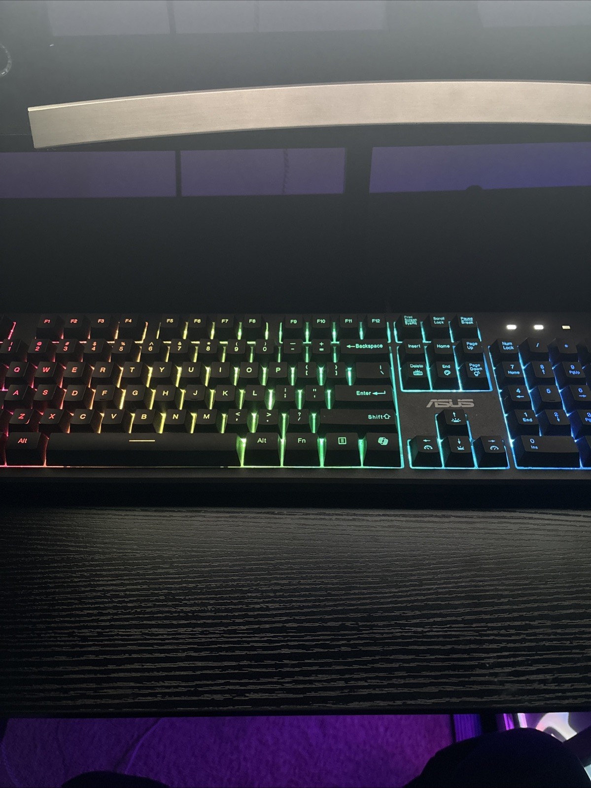ASUS K710 and M12 Gaming RGB Keyboard and Mouse Set Black