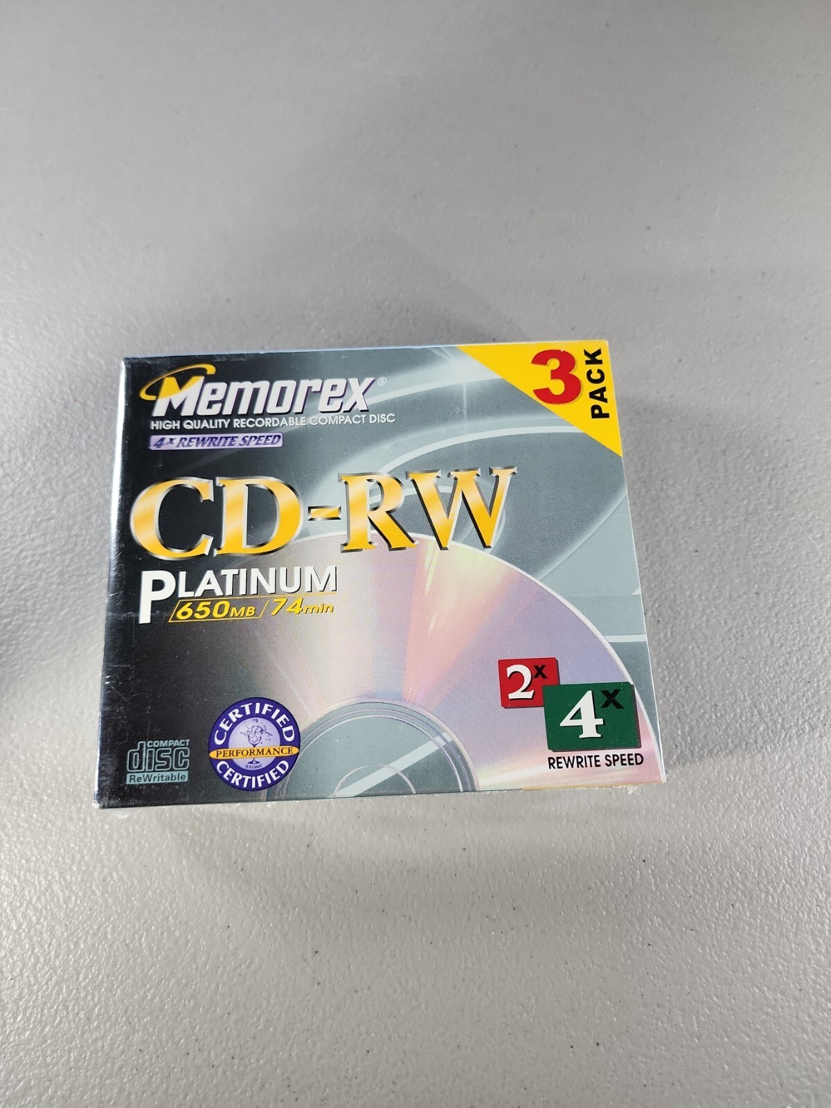  3-Pack Of Memorex CD-RW 700 MB 80 Min Professional Rewritable Compact Disks