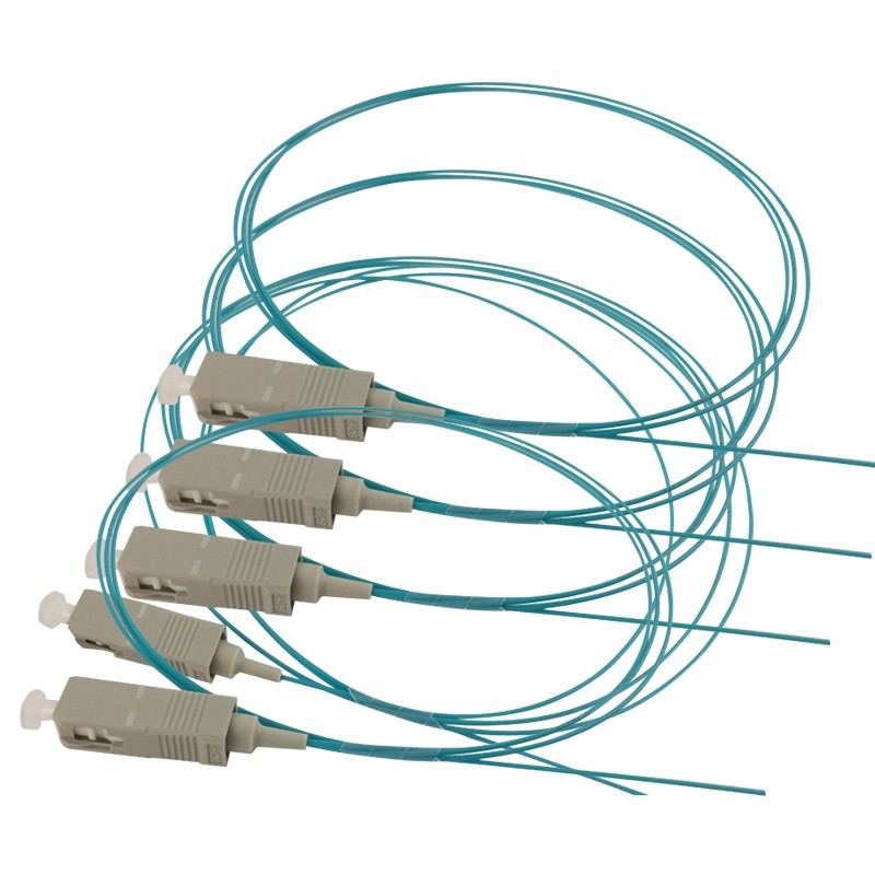10pcs 1.5m OM3 50/125 SC UPC Pigtail Fiber Connectors 0.9mm Fiber Optic Pigtails