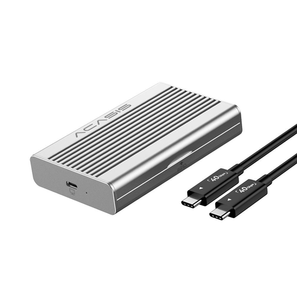 ACASIS 40Gbps USB4 External NVMe Enclosure Silent Cooling Tool-Free 4K Editing