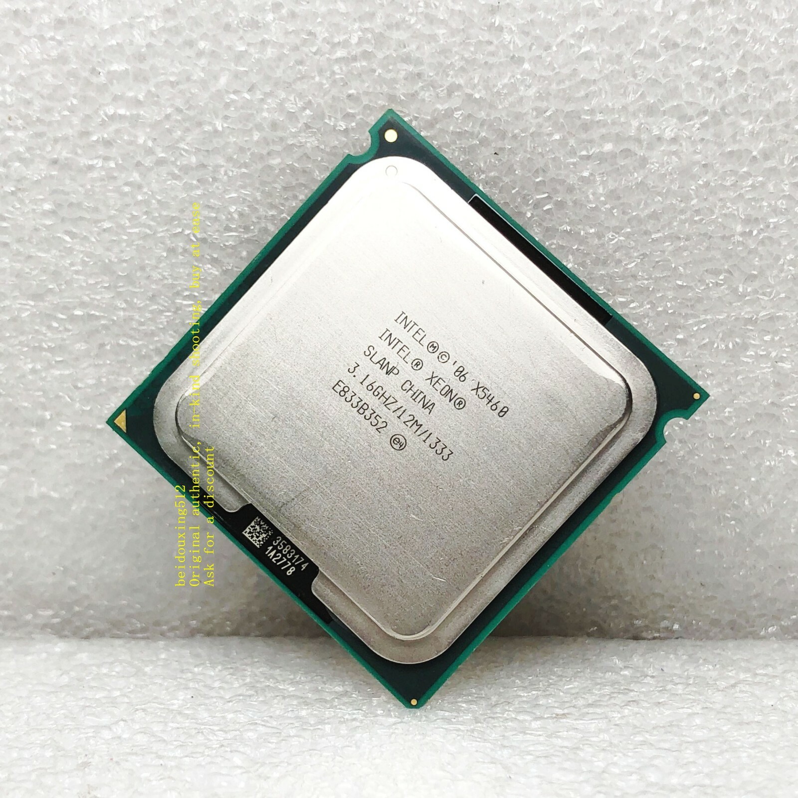 2X Intel Xeon X5460 (SLANP) Quad core / 3.16 GHz / 12M 1333MHz Socket 771 CPU