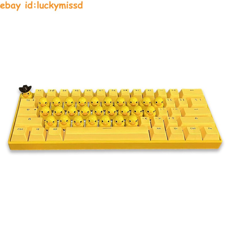 Cute Yellow Duck Mechanical Keyboard Press Crow USB Interface Keyboard Collectio