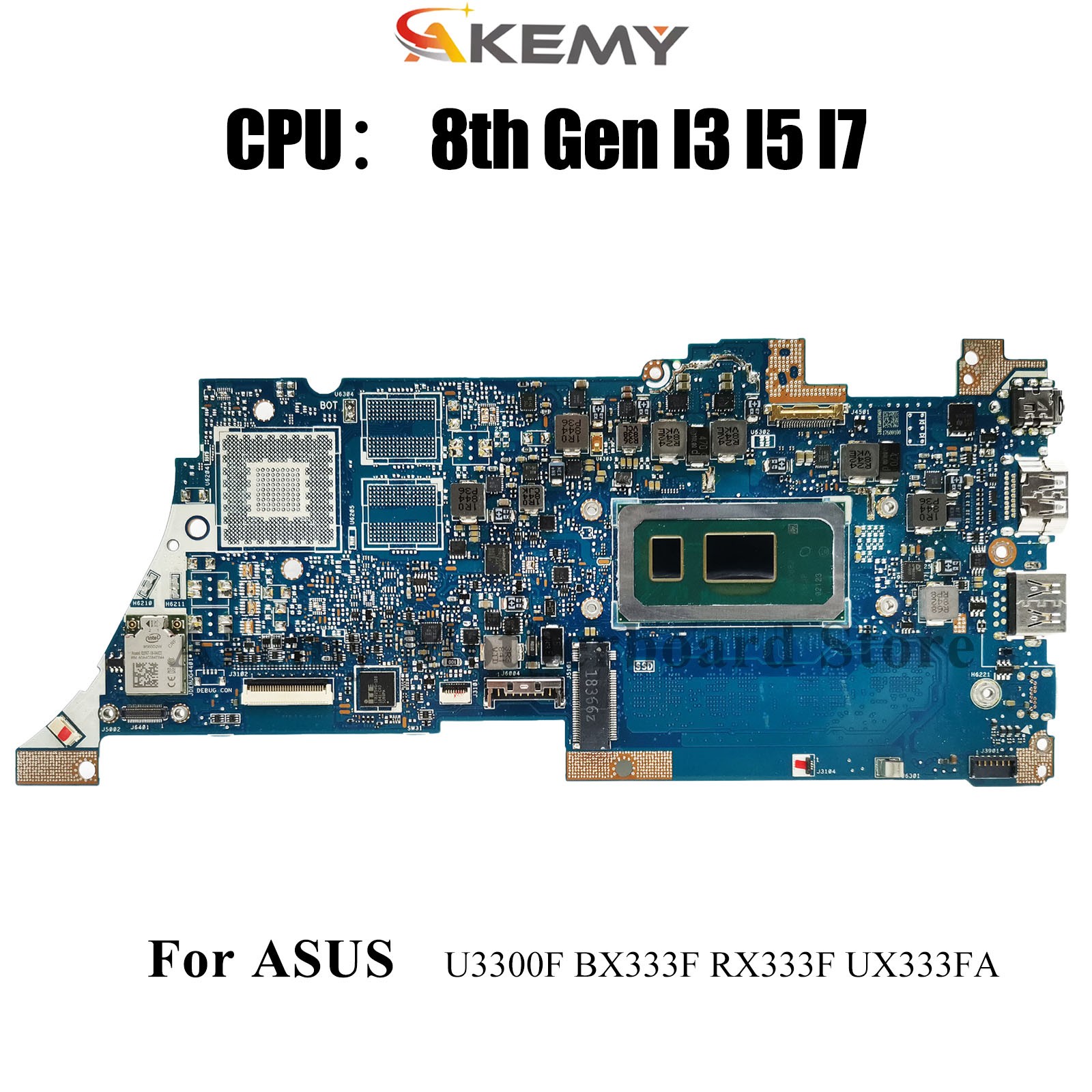 UX333FA Motherboard For ASUS U3300F UX333FN BX333F RX333F Mainboard W/CPU