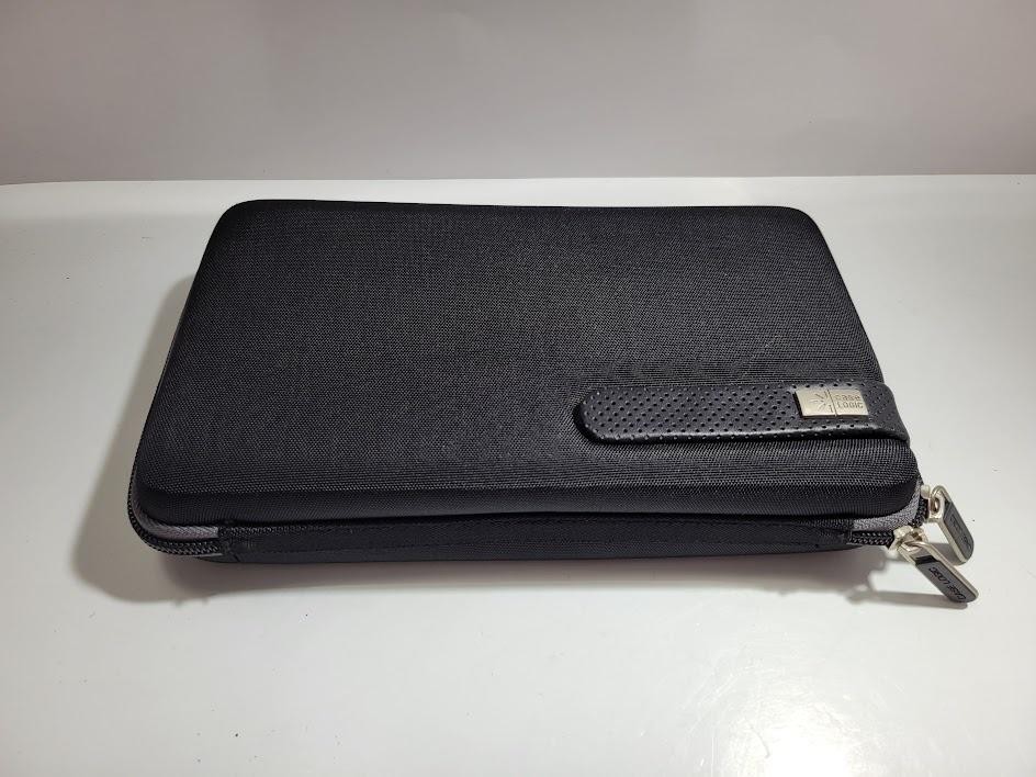Case Logic Black Nylon Hard Tablet Sleeve Pouch Red Interior Protective Case
