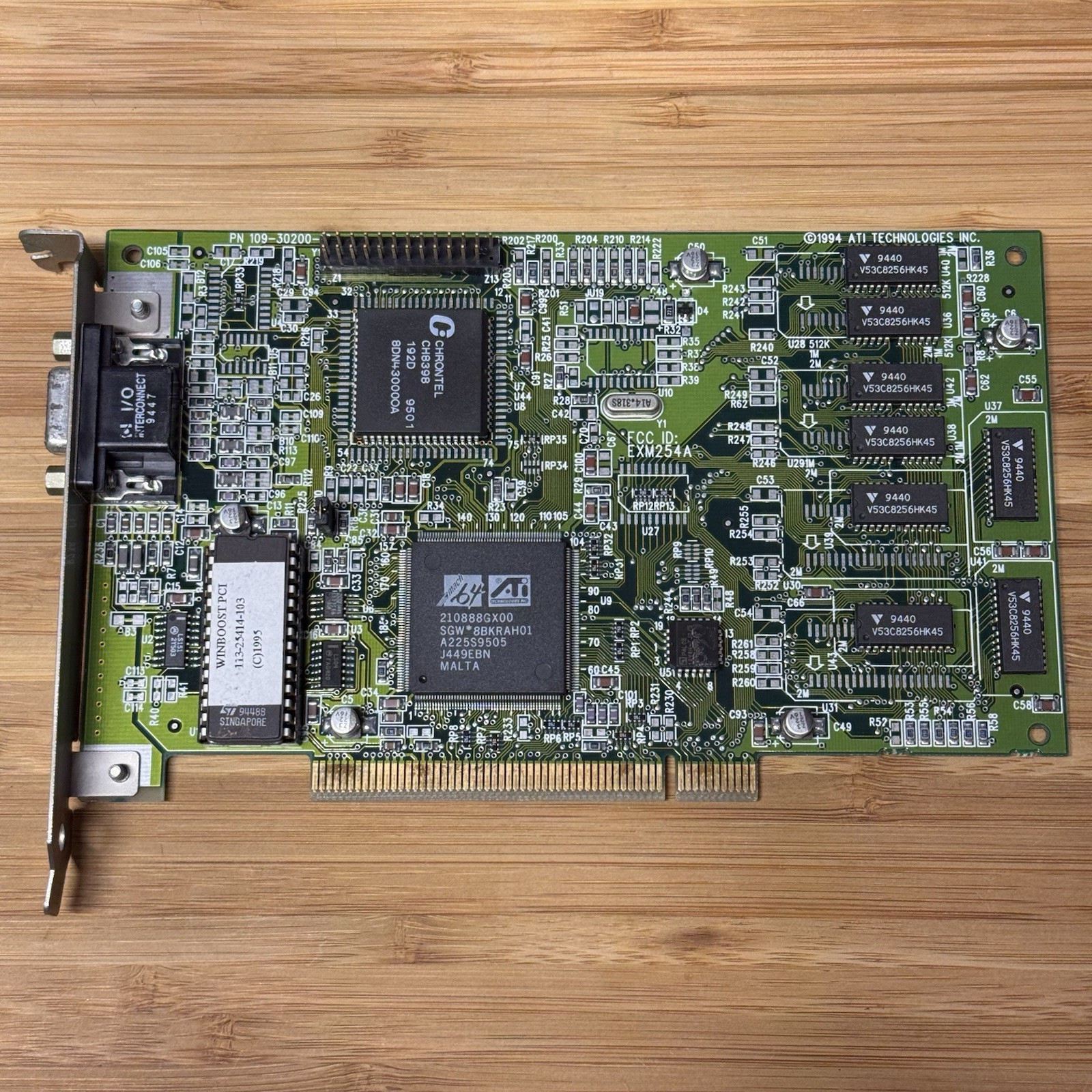 ATI Mach64 GX PCI 2MB Graphics Video Card VGA Vintage GPU DOS Windows 95 98