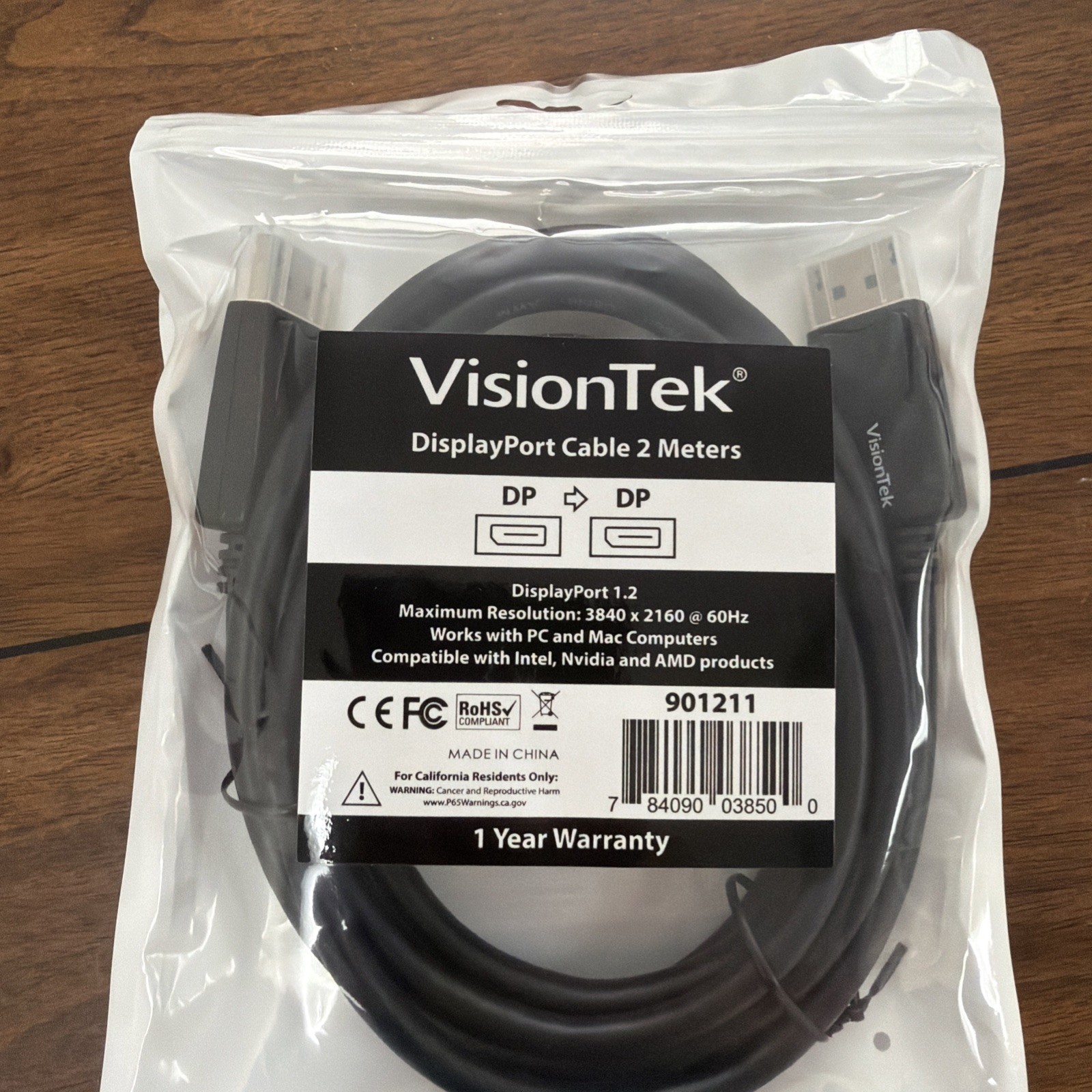 Visiontek VisionTek - DisplayPort Cable - 2 Meters Pack Of 2