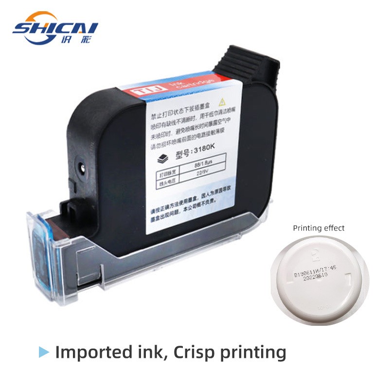 3pcs Black Cartridge Replacement Fast Dry Ink for 12.7mm Handheld Inkjet Printer