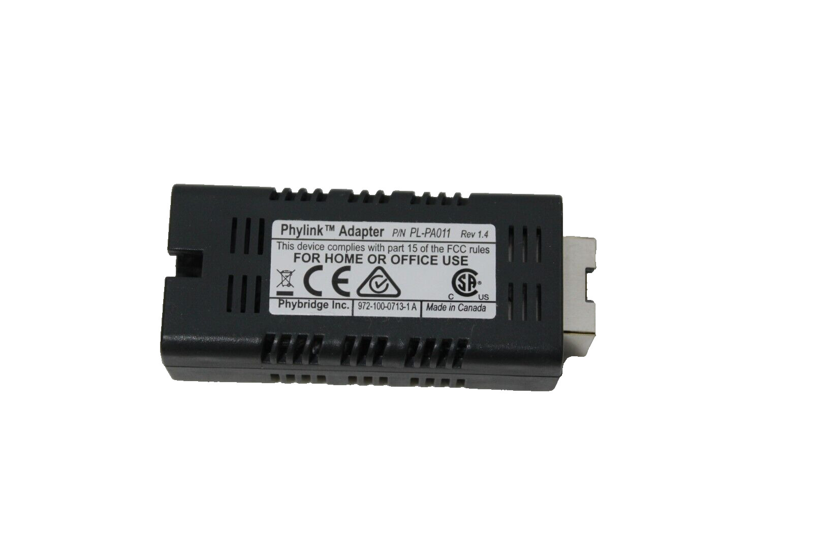 PL-PA011 Phylink Adapter-Convert RJ11 to RJ45 - 10Mb LAN Media w/patch
