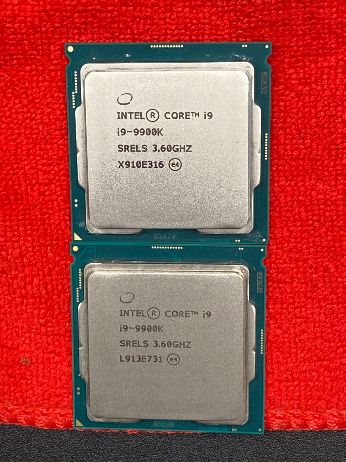 2 LOT INTEL CORE i9-9900K CPU 8-CORES 16-THREADS LGA1151 3.6GHz TDP 95W SRELS