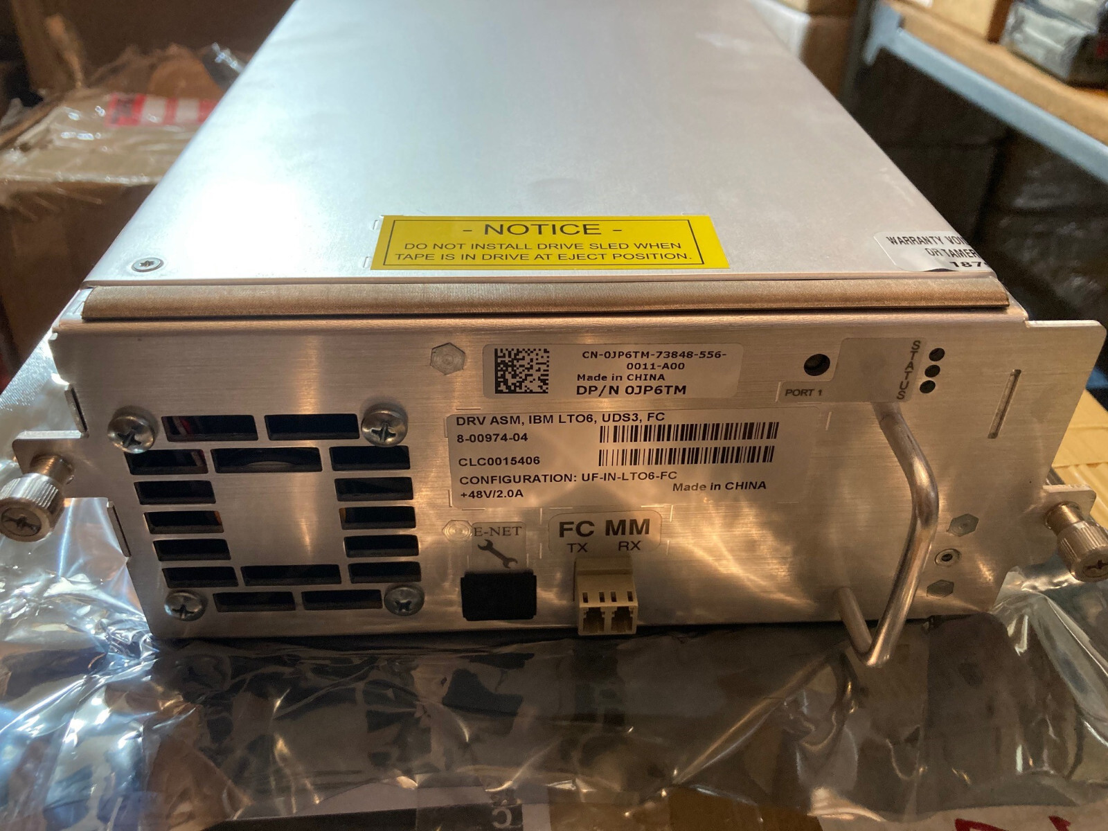 Dell IBM JP6TM LTO-6 FH FIBER CHANNEL TAPE DRIVE MODULE for ML6000 - LTO6