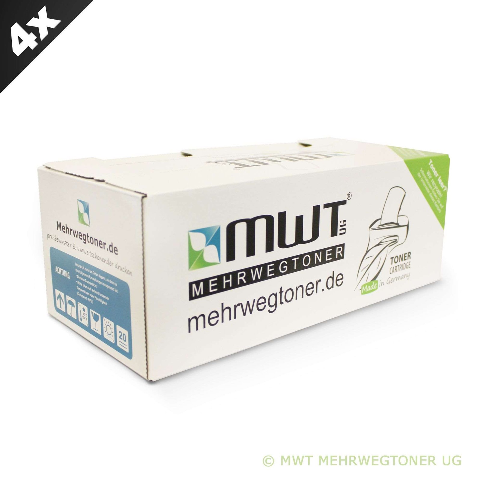 4x Eco Toner for Konica Minolta Pagepro 5650-EN