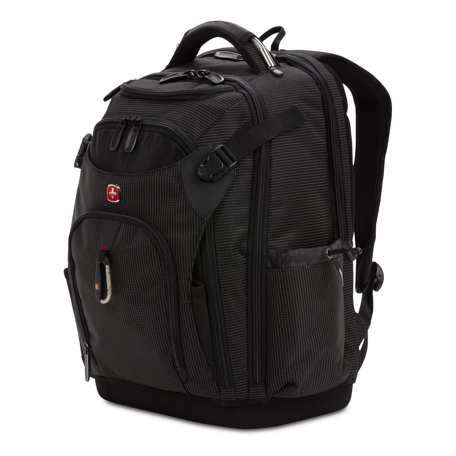 SwissGear Work Pack Pro 60 Tool Backpack Black Fits 17" Laptop USB Organizer