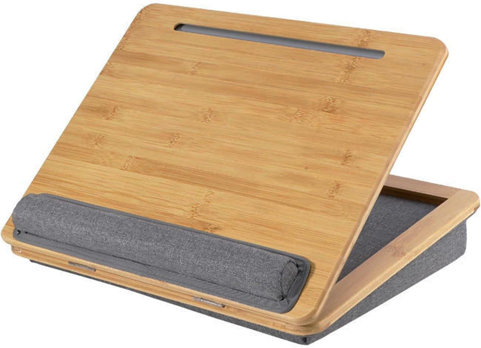 Adjustable Lap Desk for Laptop with Cushion Tablet Phone Holder