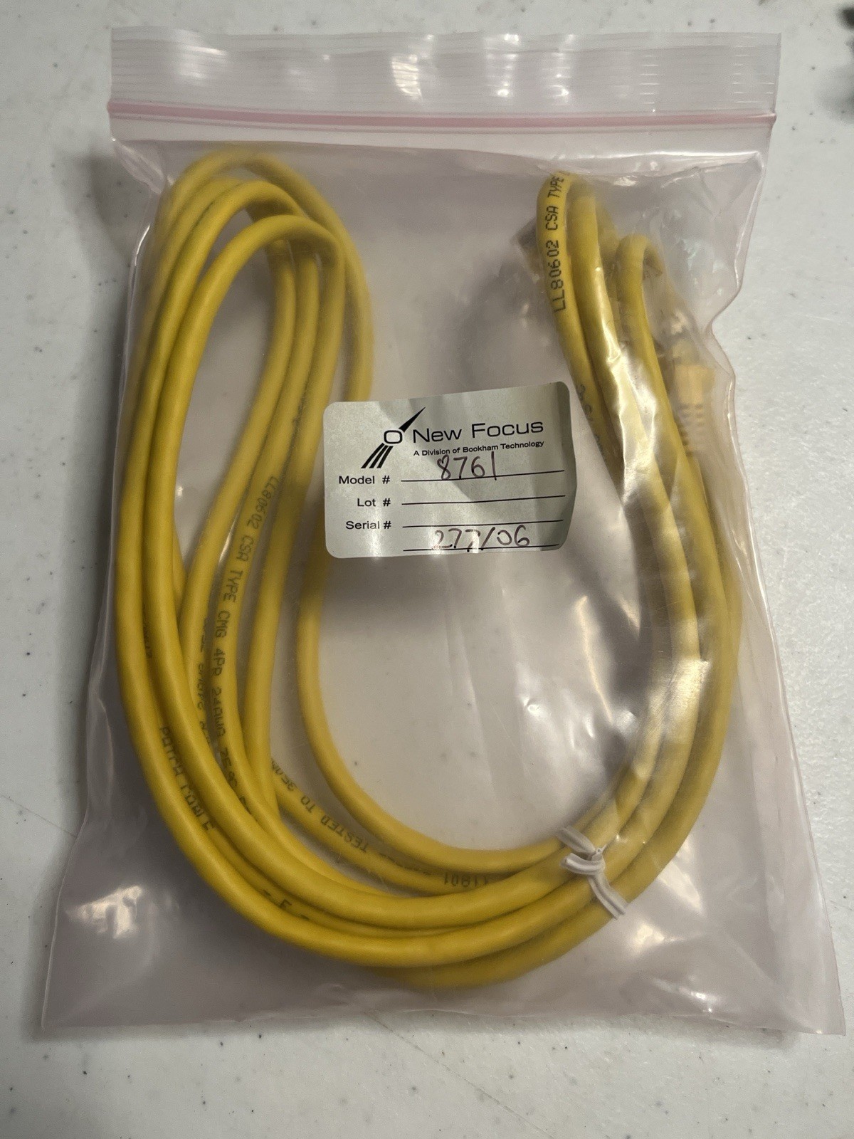 New Focus 8761 Picomotor Cable 10ft RJ45 Newport Sealed NOS Motion Control