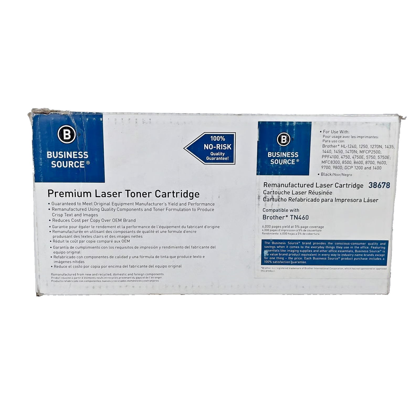 Business Source 38672 Black LaserJet Toner Cartridge Compatible w/ Brother TN350
