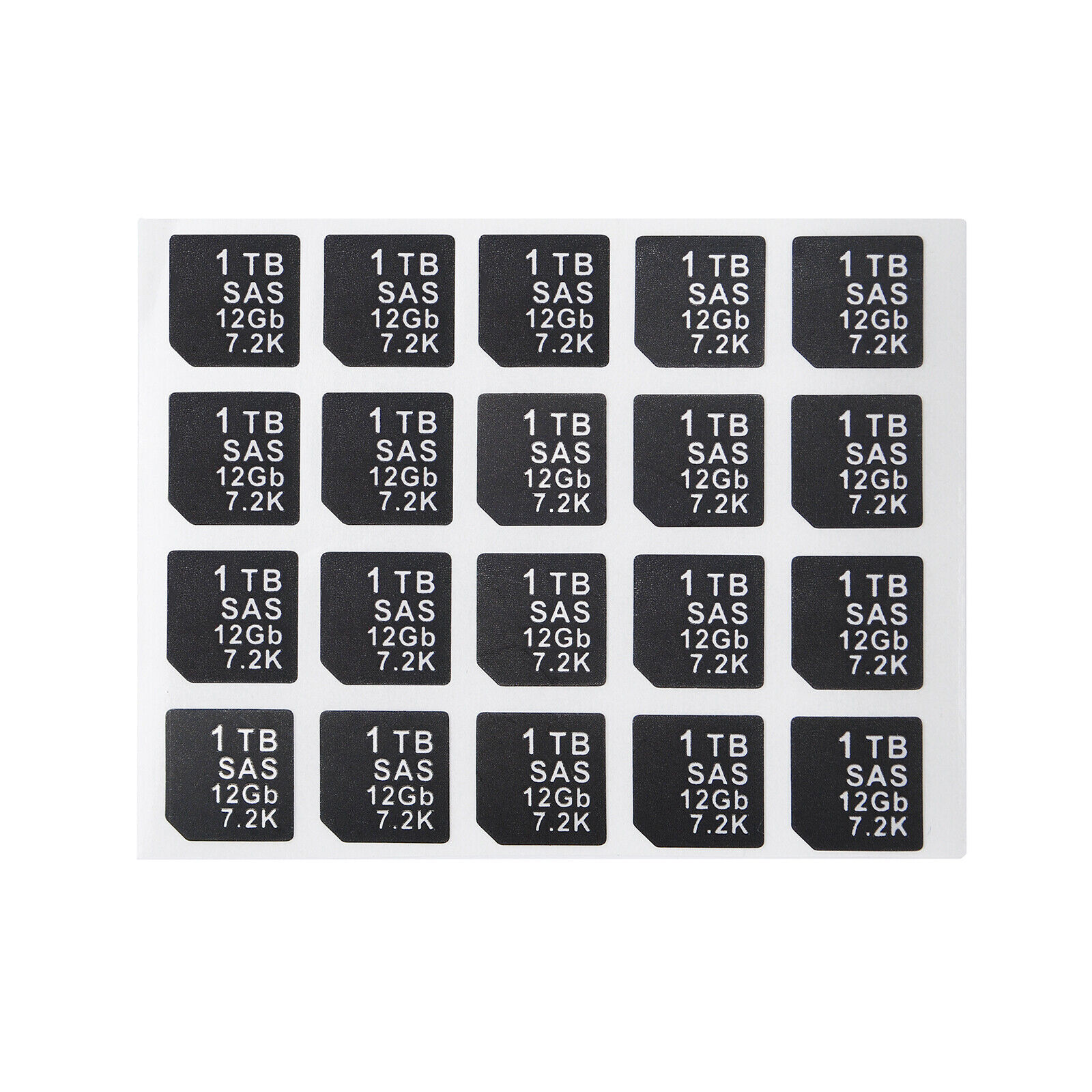 LOT OF 20 Capacity Sticker FOR DELL DXD9H X7K8W 14gen hard disk tray Caddy
