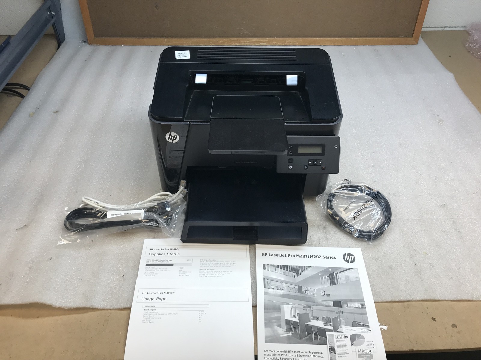 HP LaserJet Pro M201dw Monochrome Laser printer 8K Page Count W/ Toner - Tested