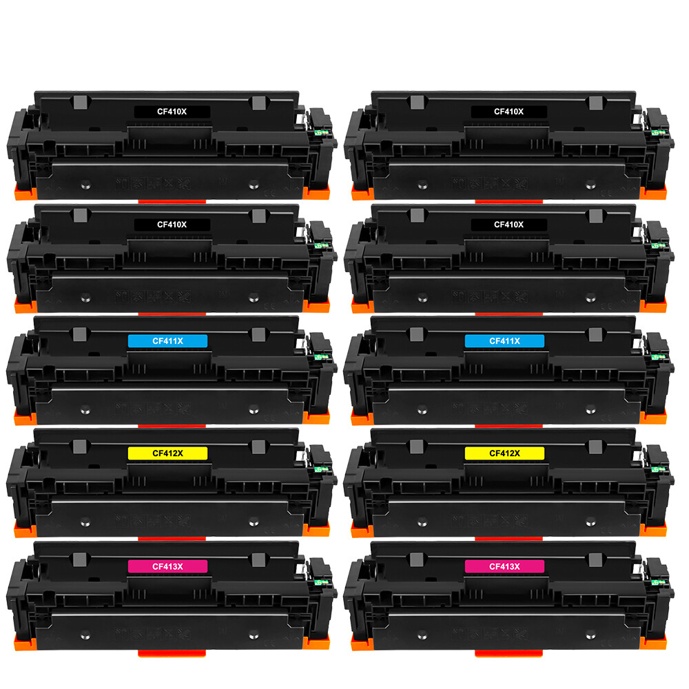 10PK CF410X -3X Toner Compatible with HP M452dw M452nw MFP M377dw M477fdw M477fn