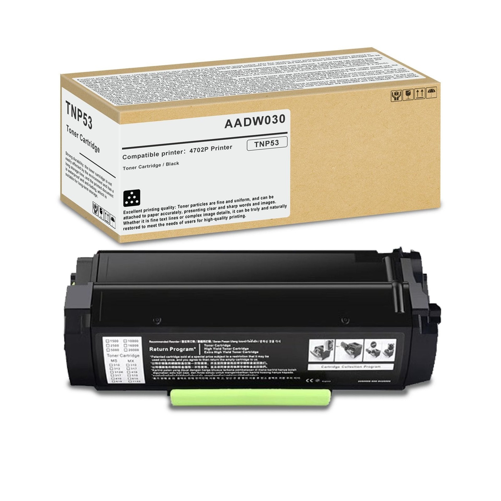High Capacity TNP53 Toner Cartridge AADW030 (AADW011) TNP56 Toner Cartridge B...