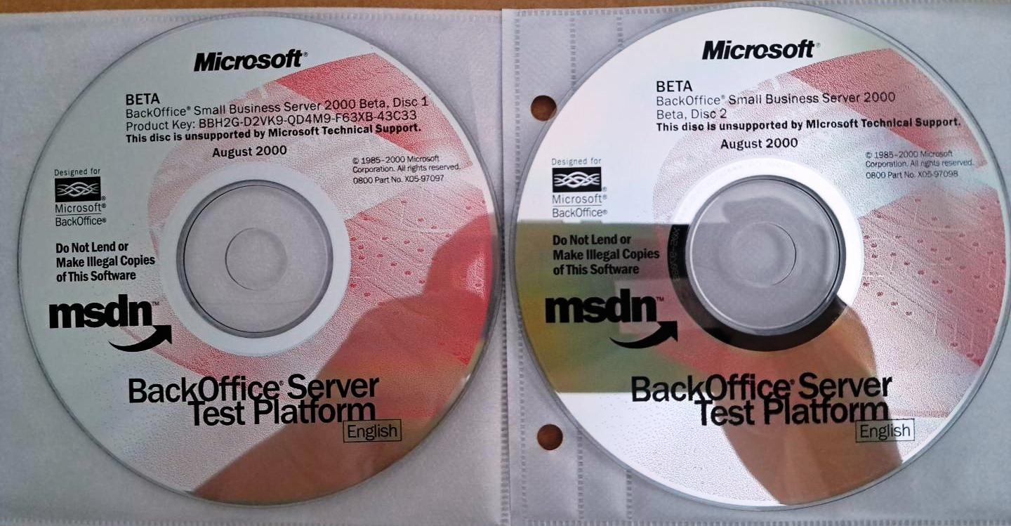 Microsoft BackOffice Small Business Server 2000 Full Version w/ Key & License