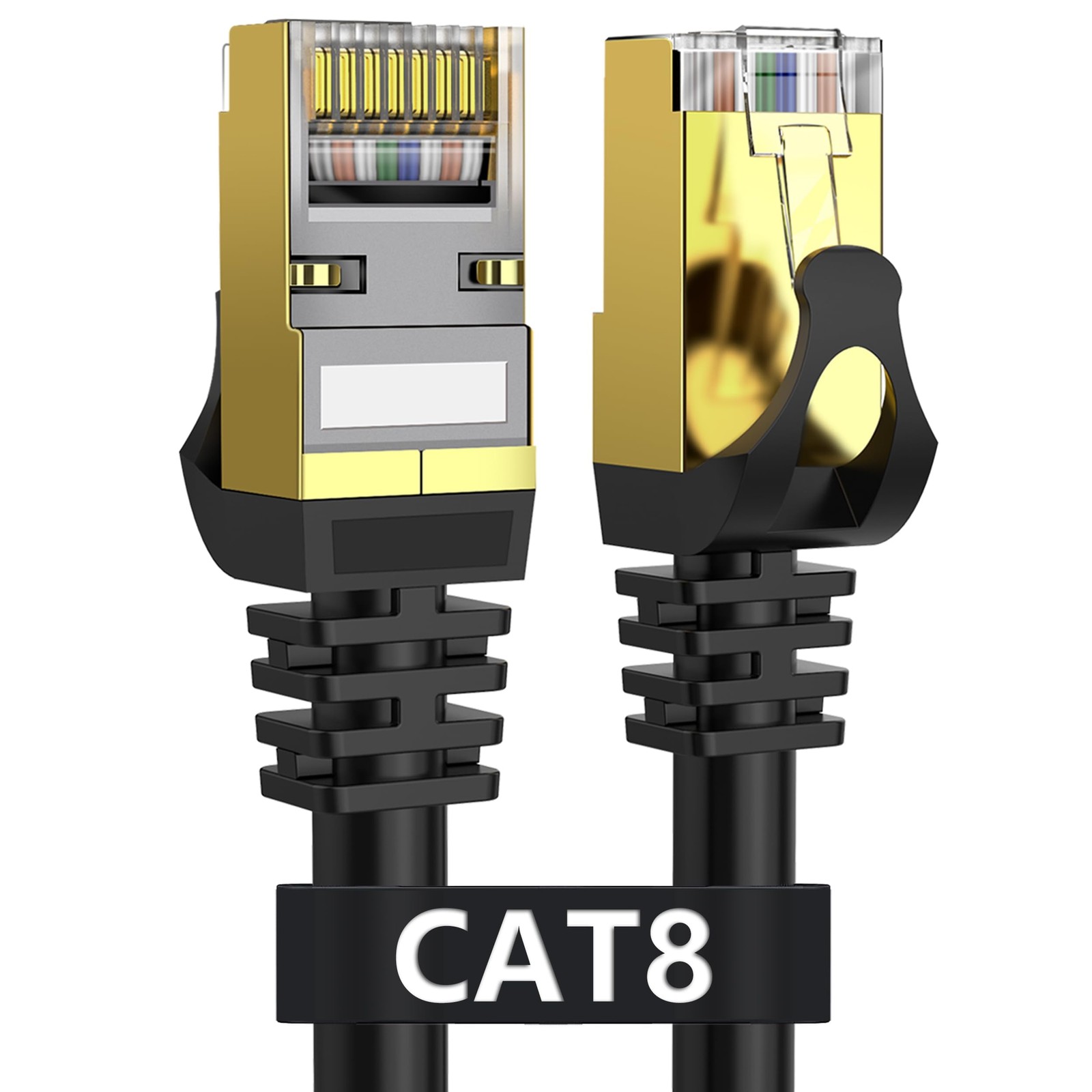Dacrown Cat 8 Ethernet Cable 50FT, 40Gbps 2000MHz High-Speed Network Cable