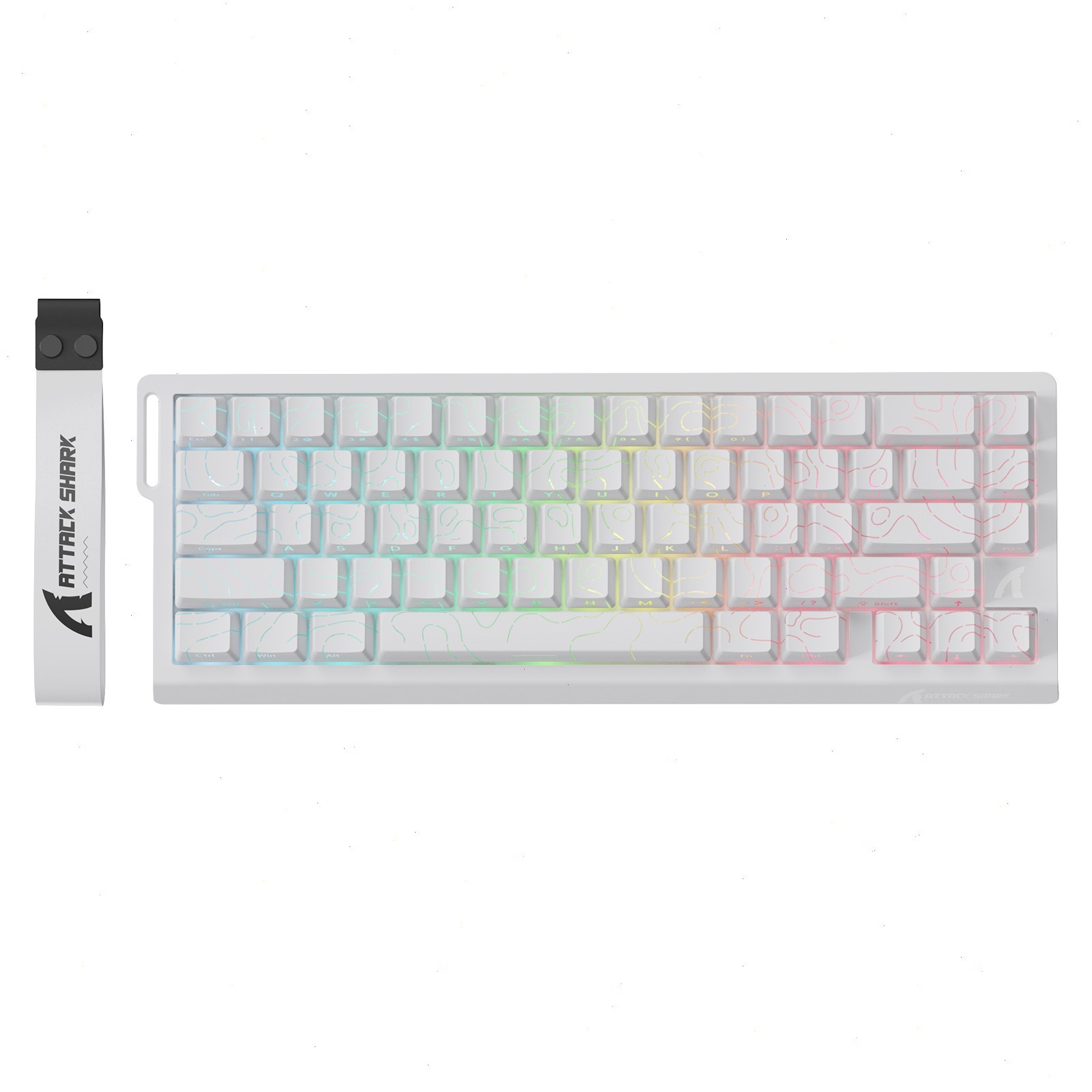 Attack Shark X68 PRO HE Tri-mode Hall Effect Magnetic Keyboard Gradient Contour