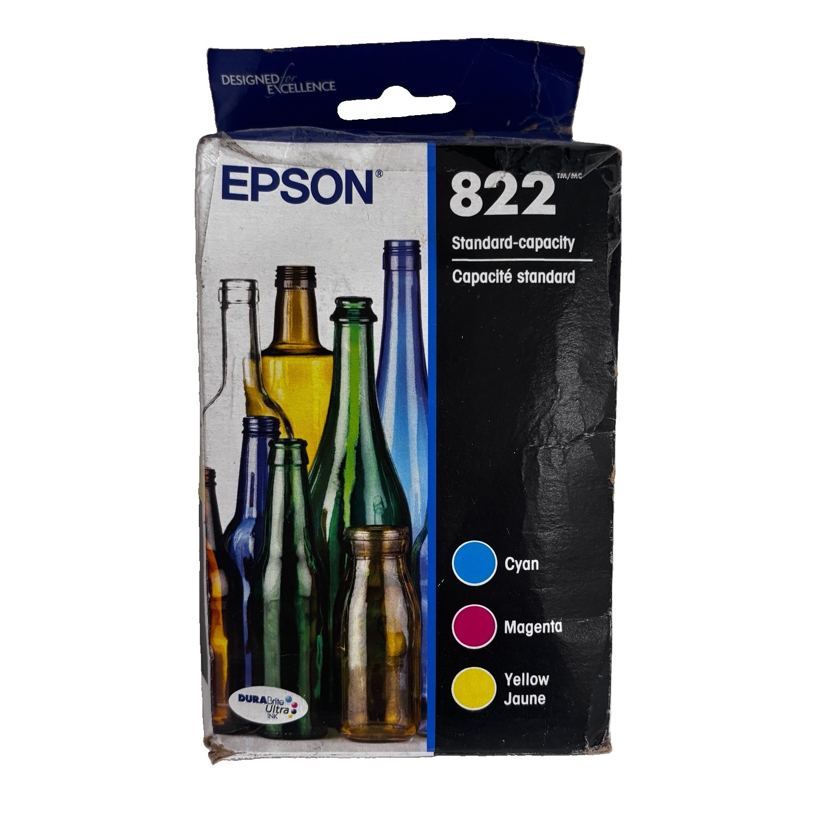 Epson 822 DURABrite Ultra Ink Cartridges 3 Color Combo Pack EXP. 12/28 New
