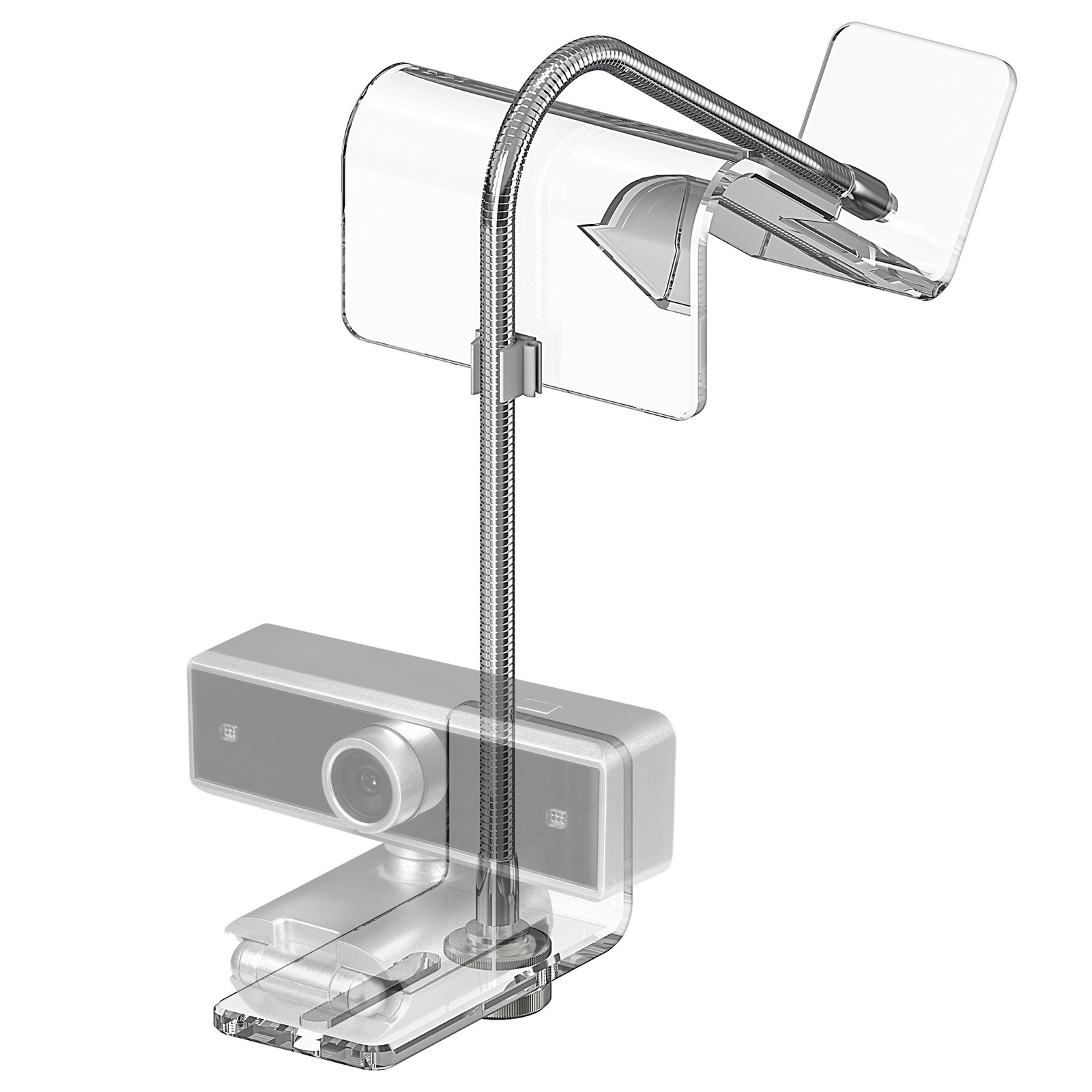 Geekria Acrylic Center Screen/Mid Webcam Stand, Compatible with Logitech MX Brio