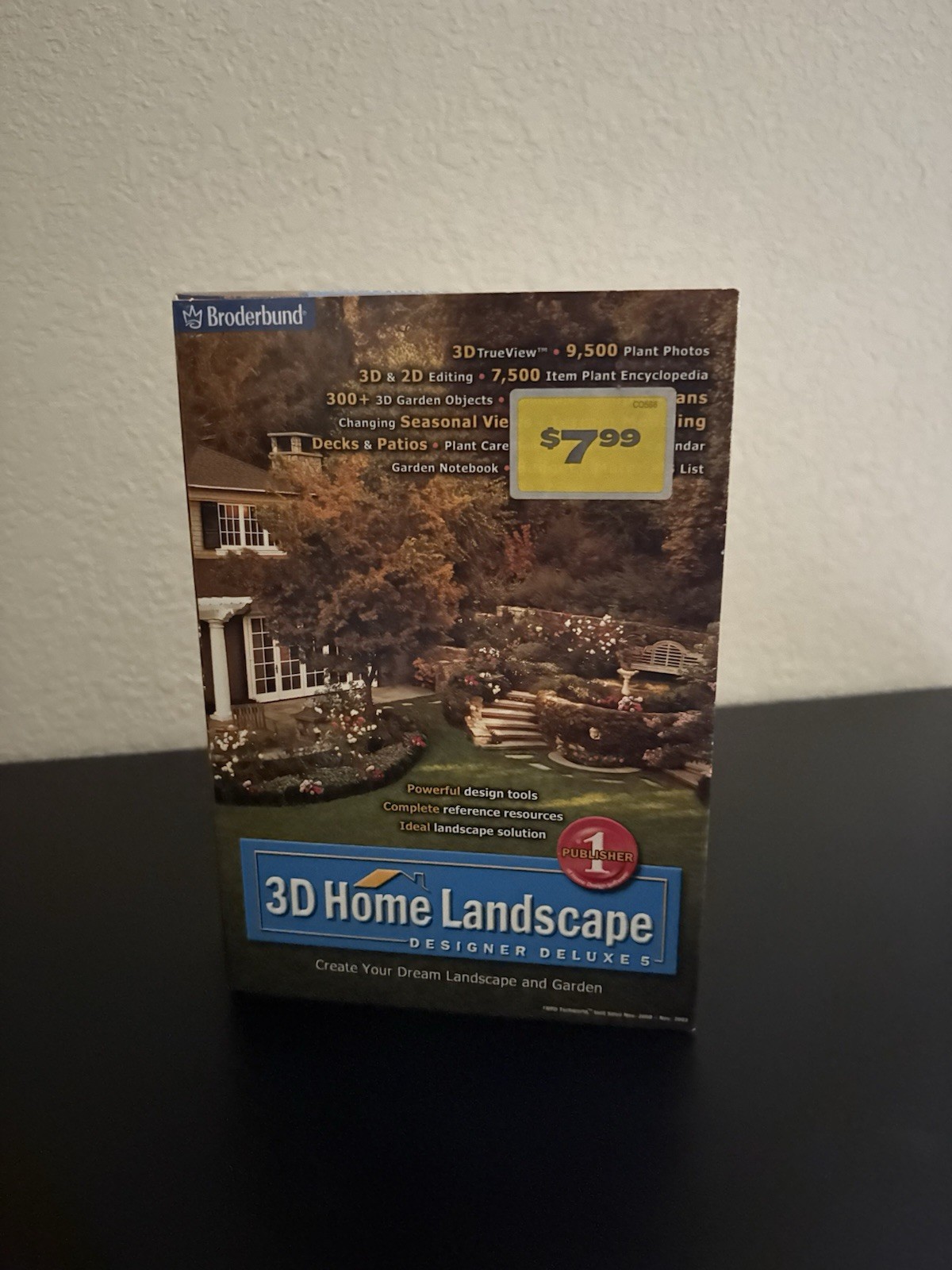 Landscape Design Software CD-ROM (Windows/ Mac) New Open Box-Factory Sealed Disc