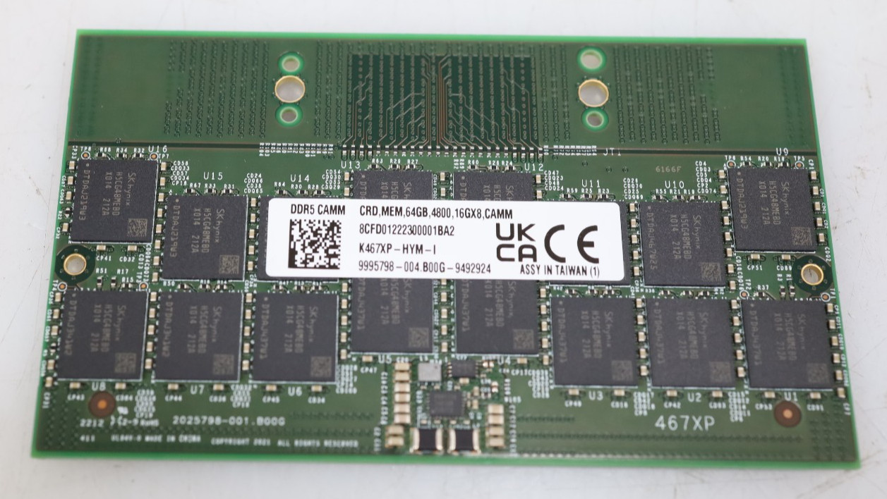 64GB Dell K467XP-HYM-I DDR5 4800MHz CAMM Laptop Memory for Precision 7670
