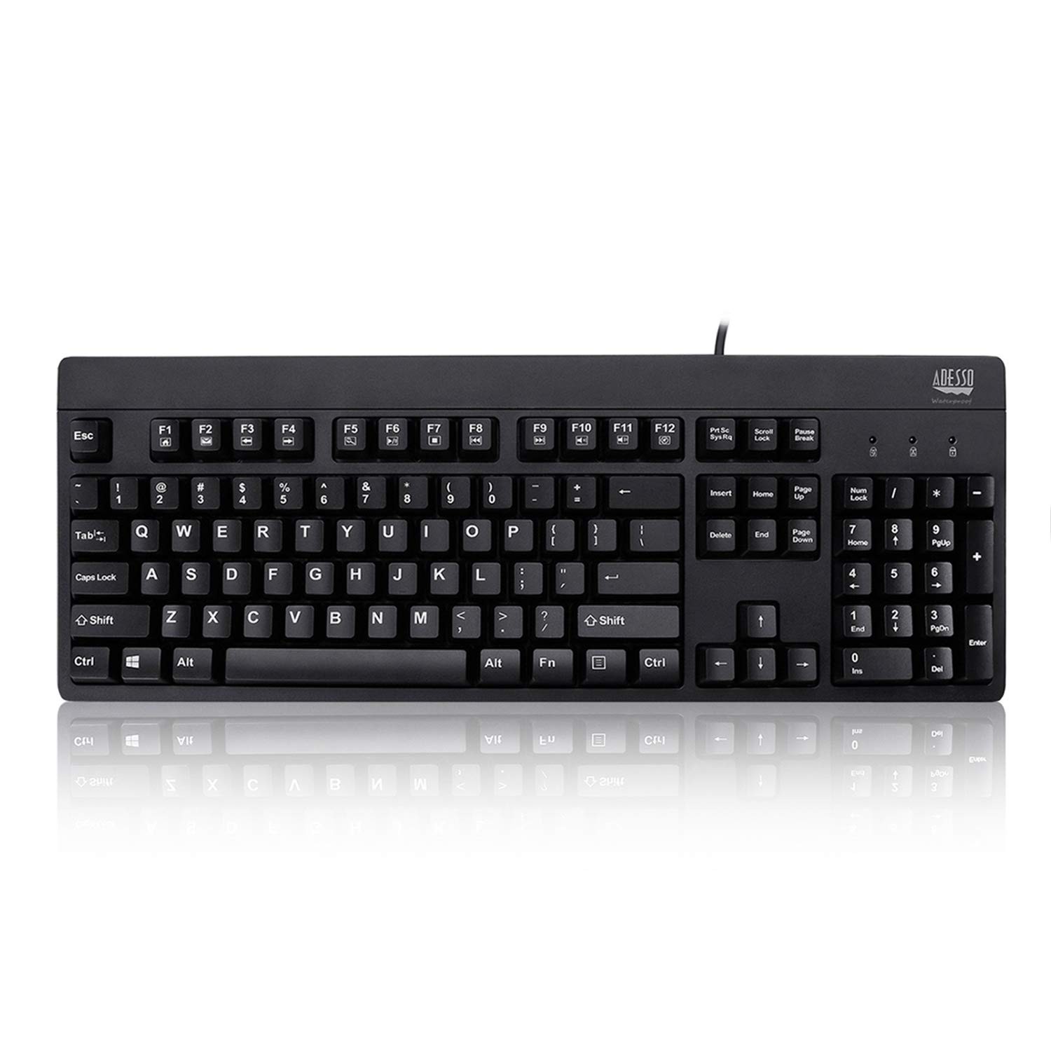 Black Easy Touch 630Ub Wired Waterproof Keyboard Compatible AKB630UB PC