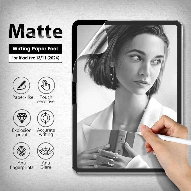 2PCS Matte Writing Paper Film Screen Protector For Apple iPad Air 11 / 13 2025
