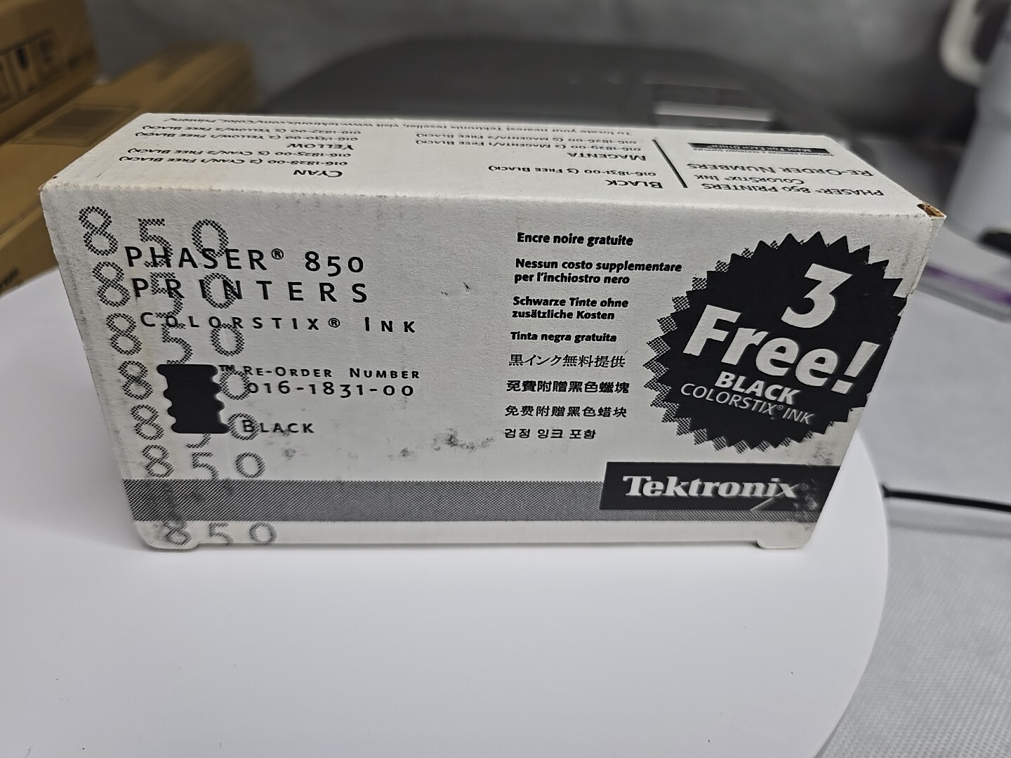 Tektronix Phaser 850 Colorstix Ink Black - package of 3 cartridges new