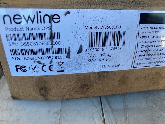 NEWLINE WB5C810U OPS ON BOARD COMPUTER