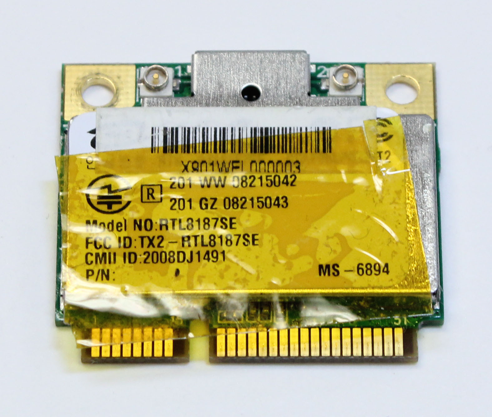 MSI A6200 Wi-Fi WLAN Wireless Mini Card RTL8187SE for Laptop Genuine Original