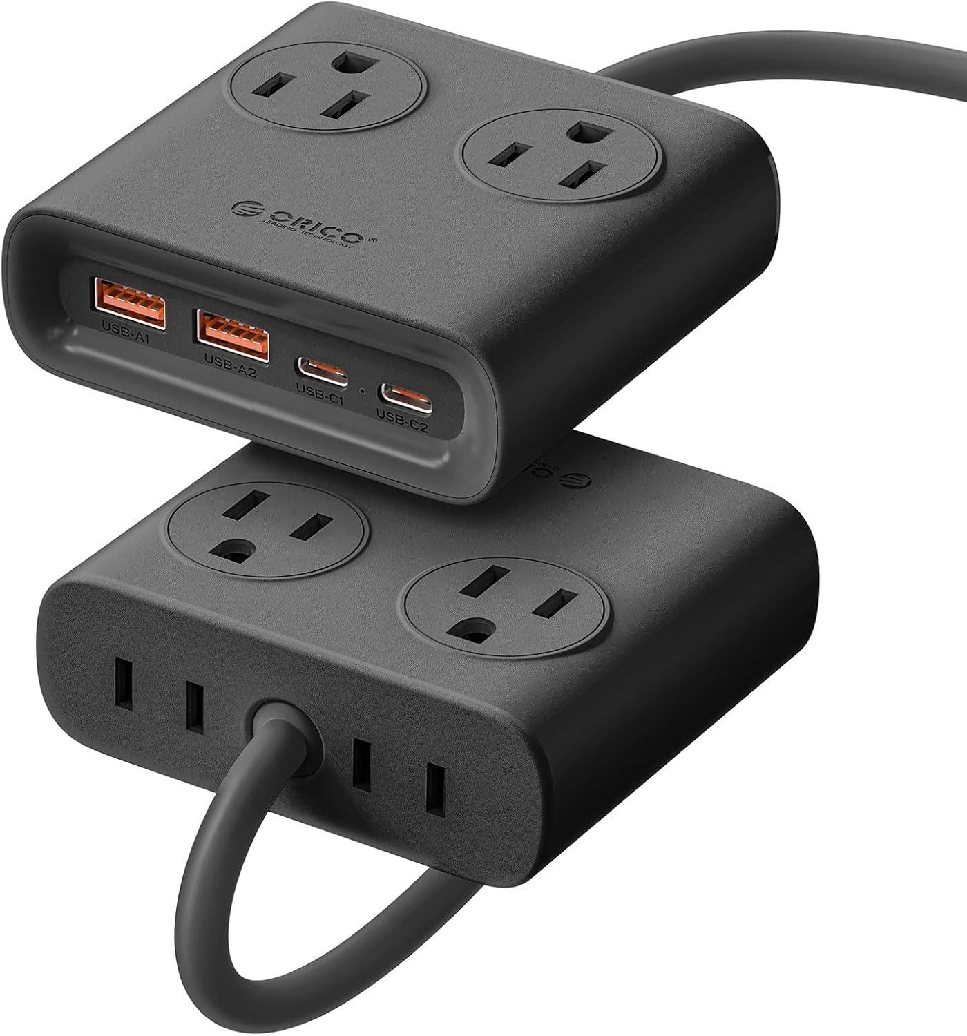 ORICO 7-in-1 Dopamine Power Strip 2USB-C 2USB-A  4AC Versatile Desktop Charging